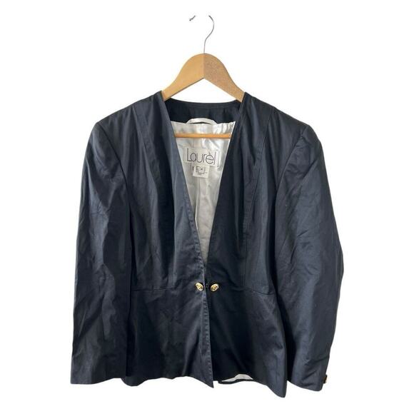 Laurèl Jackets & Blazers - Laurèl Black Blazer Gold Hardware Size 38